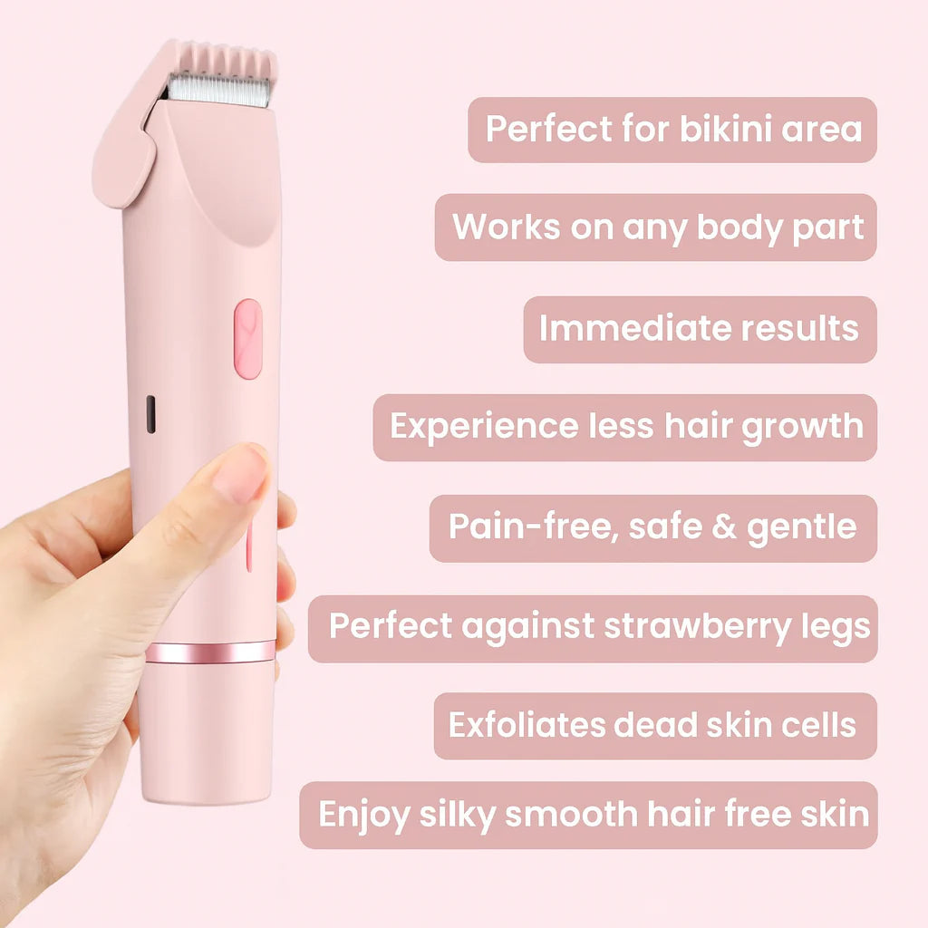 GlowTrim  – 2‑in‑1 Bikini & Body Trimmer